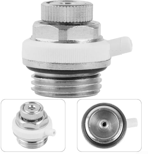 Yhenlovtt Válvula de radiador de purga automática de 1/2 pulgada para ventilación de aire automática, 1/2/3/5 unidades (1 unidad)