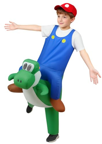 Alaoo Disfraz de Dinosaurio Inflable,Disfraz de Dinosaurio Halloween para Niños con Sombrero,Fiesta de Dinosaurio Disfraz Gracioso, para Hombres y Mujeres
