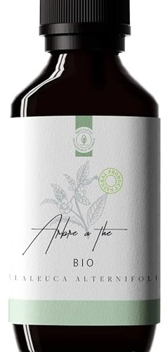 50ml Huile Essentielle Tea Tree BIO (Arbre à thé/Melaleuca alternifolia) - 100% Pure, Naturelle et Biologique - Embouteillée en France