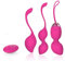 xocome Sfere per pavimento pelvico, per allenamento del pavimento pelvico per donne, Set di allenamento per muscoli pelvici con telecomando (rosa)