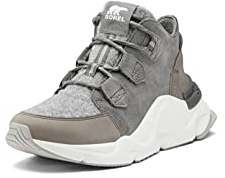 Sorel Women's Kinetic Rngd Caribou Boot — Waterproof Leather Winter Boots, Steinbruch, Meersalz, 38 EU