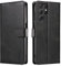 LOLFZ Wallet Case for Samsung Galaxy S22 Ultra 5G, Vintage Leather Book Case with Card Holder Kickstand Magnetic Closure Flip Case Cover for Galaxy S22 Ultra 5G - Black