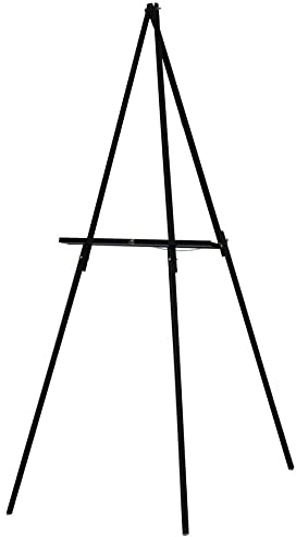 Cowling & Wilcox Marshall Black Display Easel | User-Friendly | Lightweight Construction | Ideal for exhibitions, Weddings and Special Events