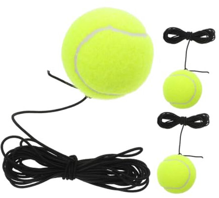 TOBBOMEY 3stücke Teiliges Tennis-trainingsball Schnur Elastischer Tennistrainer Für Anfänger Robustes Trainingsequipment Für Individuelle Praxis Und Vielseitige Trainingsmöglichkeiten