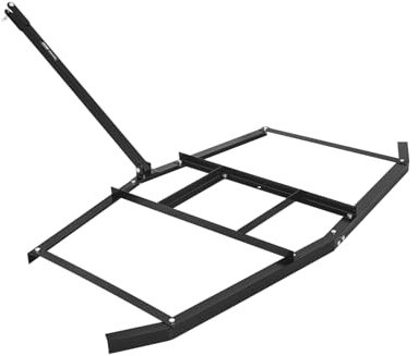 VEVOR Schleppegge, 188x199x11 cm, Wiesenegge, Q235 Stahl-Rasentraktor mit verstellbaren Stangen und Bolzenkupplung, Wiesenschleppe für Geländefahrzeuge, UTVs, Garten- und Rasentraktoren