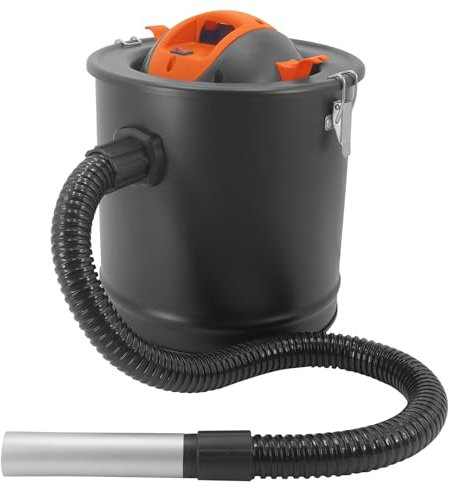 Gr8 Home Compact 18 Litre Ash Vac Workshop Dust Vacuum Extractor Cleaner Bbq Chimney Fireplace Stove Wood Burner Hose Bagless Dirt Collector