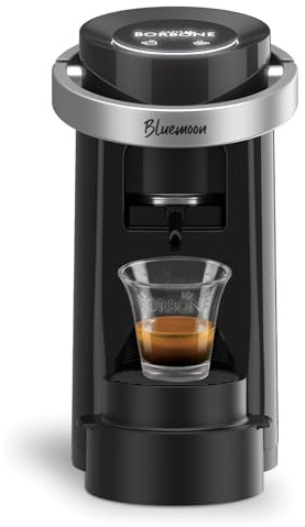 CAFFÈ BORBONE Bluemoon Macchina da Caffè a Cialde (Nero, Macchina)