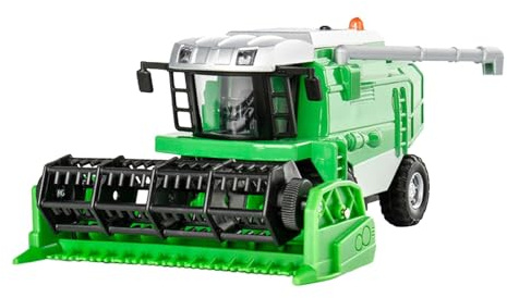 Pegciuho Combine Harvester Toy Tractor Toy Farm Car Alloy Movable Harvesting Machine Pretend Play Simulation Suitable for Children Education Gift Home Decorati, Green
