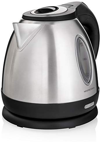 Mixpresso Stainless Steel Electric Kettle, 1.2L Cordless 1500W