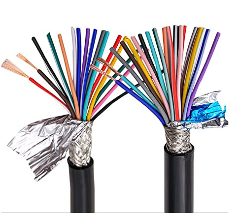 Davitu Wires & Cables - Multi-core shielded cable RVVP24AWG 0.2mm2 3 4 5 6 8 10 12 14 16 20 24 core anti-interference control signal wire - (Length: 24AWG 0.2mm, Specification: 20 cores 3 meters)
