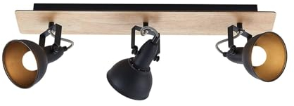 Lindby Faretto dimmerabile (Industriale) colore Marrone, in Metallo ad es. Soggiorno & Sala da pranzo Lampada incasso plafoniera applique