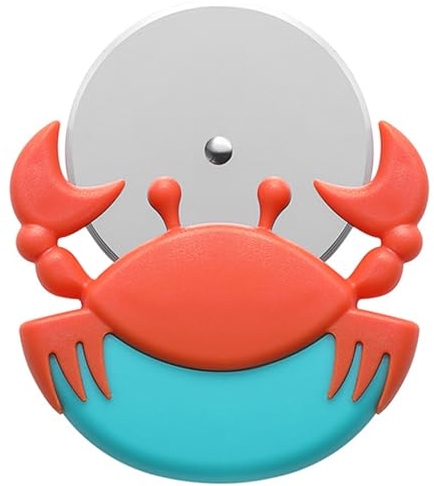 Tagliapizza Granchio creativo,Bootoow Rotella Tagliapizza,Taglia Pizza In Acciaio Inox,Tagliapizza Originale,Tagliapizza,Coltello Per Pizza In Acciaio Inox e Abs,Lavabile In Lavastoviglie,Tagliapizza