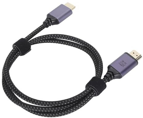 Gavigain HDTV Cables, 2.1 Video Cable UHD 8K 60Hz 48Gbps High Speed Cords with LED Indicator for TV, Laptop, Monitor, Projector, Entertainment, Sound System & More (0.5 m)