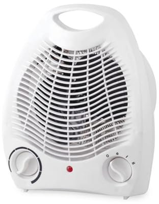 Wintem Termoventilavore 2000W con Termostato Regolabile e Protezione dal Surriscaldamento - Ideale per Riscaldare Piccoli Ambienti Come Camera e Bagno - Leggero e Portatile