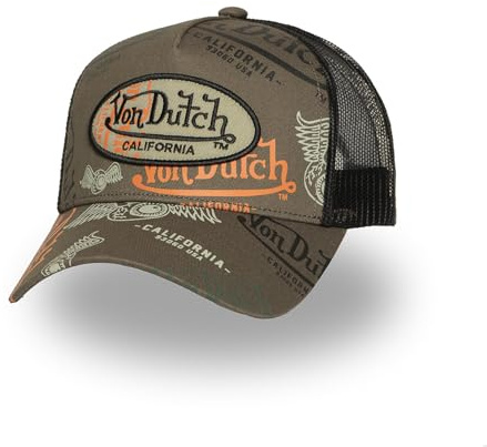 Von Dutch Gorras de Hombre y Mujer, Trucker Cafe, Caqui C04