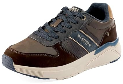 LEOSS ORIGINAL Scarpe da Corsa Uomo 43 Scarpe da Escursionismo Scarpe da Ginnastica Sneaker Comode Leggere Scarpe da Città Fitness con Lacci Invernali (Marrone, 43 EU, MLE255068-13)