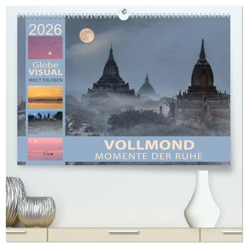 Vollmond - Momente der Ruhe (hochwertiger Premium Wandkalender 2026 DIN A2 quer), Kunstdruck in Hochglanz: Und der Mond hat zugeschaut! (CALVENDO Natur)