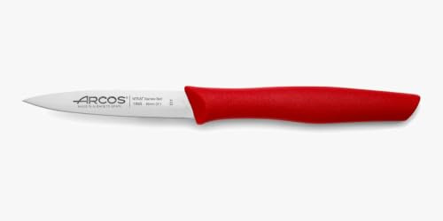 Arcos Serie Nova – skalkniv – blad nitrum rostfritt stål 85 mm – handtag polypropen färg röd