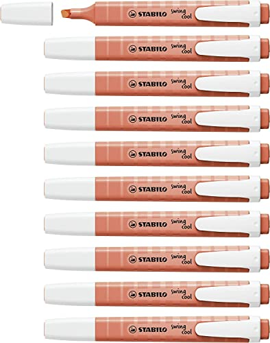 STABILO - Textmarker - swing cool Pastel - 10er Pack - korallrot