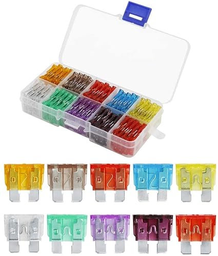 Road Passion 100 pezzi Standard Fusibili Automotive Fuse Auto Motocicletta Compresse Fuse 5A 7.5A 10A 15A 20A 25A 30A 35A 40A 50A