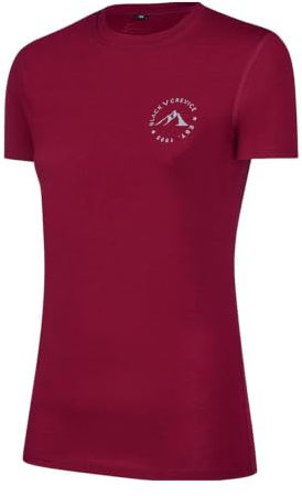 Black Crevice Damen Merino T-Shirt, Camiseta,