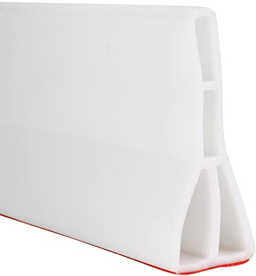 Junta de ducha autoadhesiva, protección contra incendios, regleta plegable para puerta de ducha de silicona, barrera de agua para separación húmeda y seca