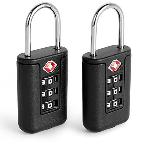 Romon Cadenas Avion, TSA Code 3 Chiffres pour Valise, Serrures à Bagages pour Valise de Voyage