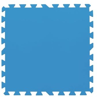 Bestway | Flowclear Pool-Bodenschutzfliesen-Set XL | 18 Stück á 50 x 50 cm | Blau | idealer Schutz für Pool und Rasenfläche