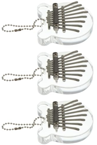 Alasum 3st Mini Tangenter Kalimba Tummpiano Present För Nybörjare Och Lättspelad Musikaliskt Instrument Med Klart Ljud Avkoppling