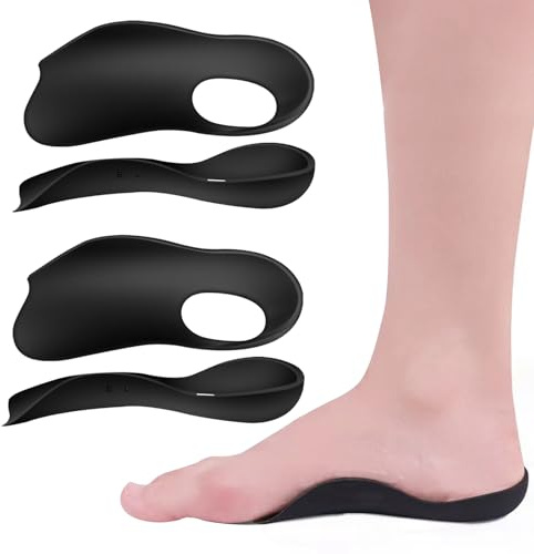 FOSDICK 2 Coppie Solette Ortopediche, Plantare Ortopedico Comfort, Solette Piede Piatto, Plantari Piede Piatto per Uomini e Donne, Plantari Ortopedici per Pronazione,Iperpronazione,Zampe XO