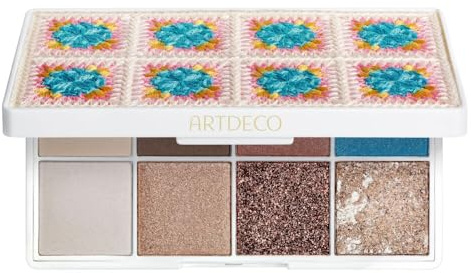 ARTDECO Eyelights Palette – 8 Puderlidschatten mit intensiver Deckkraft – Hochpigmentierte Farben für vielseitige Looks - 1 x 1 Stck.
