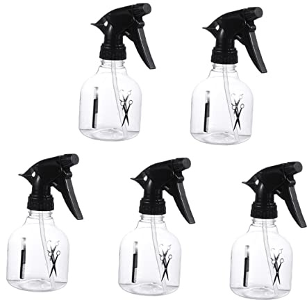 Beaupretty 5 Pezzi Bottiglie Spray per Parrucchieri Ricaricabili Nebulizzatori Professionali per Acconciature Pulizia e Irrigazione Piante Design Pratico e Leggero