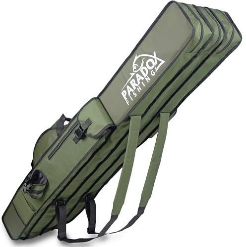 Paradox Fishing Rod Bag 190cm 4 Compartments | Fishing Rod Bag Rod Case - Fishing Rod Bag (green)