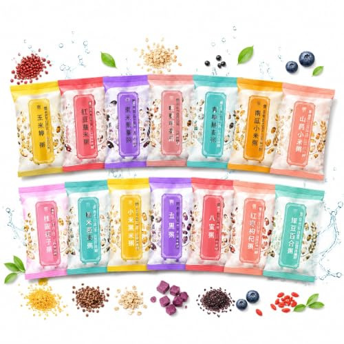 7 jours de mélange de bouillie de céréales assorties 60g * 7 paquets de petit-déjeuner faible en calories