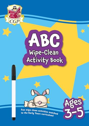 ABC Wipe-Clean Activity Book for Ages 3-5 (with pen): perfect for learning the alphabet (CGP Reception Activity Books and Cards)