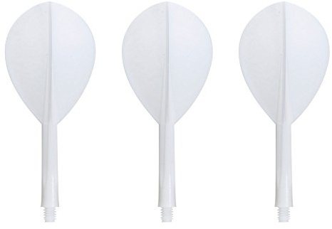 Condor Darts Flight Plain White Teardrop M