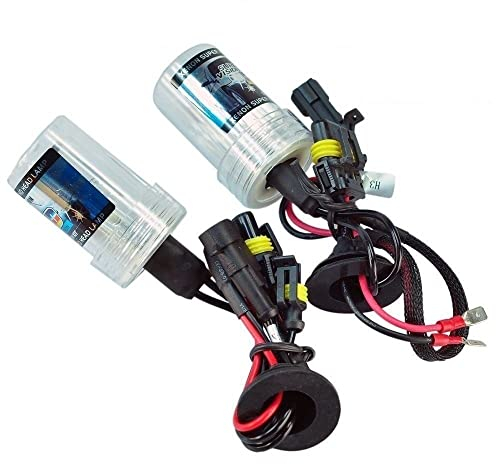 Coppia lampade bulbi kit XENO xenon H7 55w 4300k 12v lampadina luce HID ricambio fari