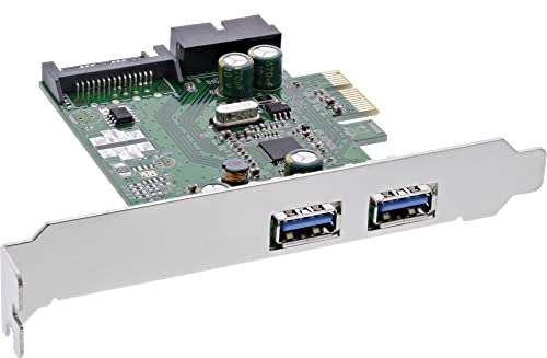 InLine 76666E Schnittstellenkarte, 4x USB 3.0, (2+2) PCIe, inkl. Low-Profile Slotblech