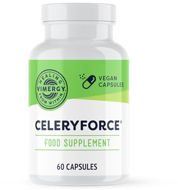 Vimergy CeleryForce, 500MG Capsules – Amino Acids & Functional Nutrients – Celery Juice Boost – Vegan capsule made with no gelling agents– Non-GMO, No Gluten or Gelatin, Kosher (60 Count)