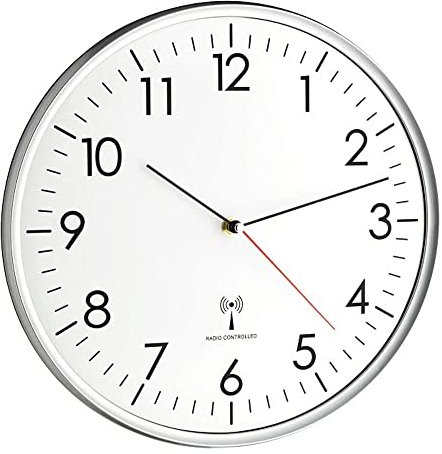 TFA Dostmann Orologio da parete analogico radio, alta precisione, radiocontrollato