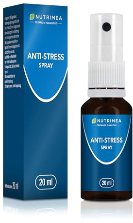 Anti-Stress Spray mit Sofort-Effekt - Gegen Innere Unruhe und Anspannung - Mit Mohnblume + Melisse für die Nerven, 20 ml