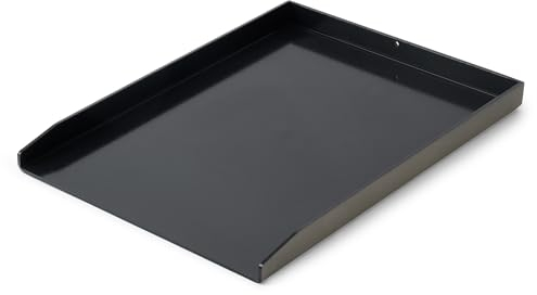 Onlyfire Universal BBQ Plancha für Gasgrill und Holzkohlegrill, Grillplatte Grill Platte aus Dickem 5mm, Keramisch Lackierte Oberfläche, 30x40cm, Schwarz