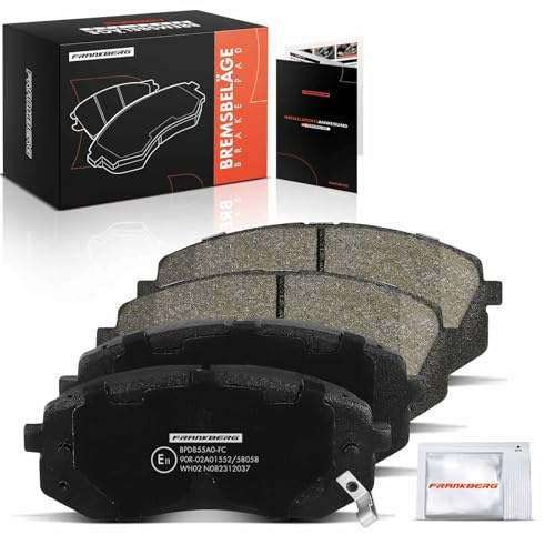 Frankberg Bremsbelagsatz inkl. 4x Bremsbeläge Vorne Kompatibel mit Tucson TL TLE Kona OS OSE OSI Sportage QL QLE Xceed CD Sportage SL Replace# 58101D7A00, 581011DE00