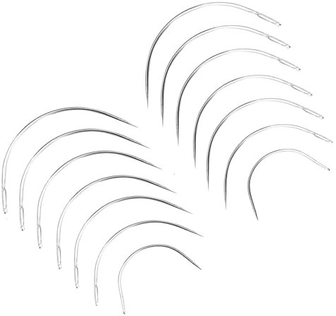 12-Stück Stricknadeln Set,Gebogene Nähnadel Stricknadeln Für Socken Rundstricknadel,Rundstricknadeln Stricknadel Addi Crasy Trio,Wollnadeln Sattlernadel Leather Sewing Needle Fleischnadel Wollnadeln