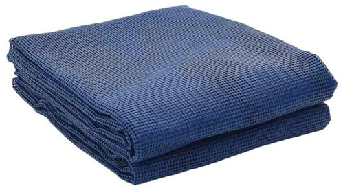 vidaXL Tappeto da Tenda Blu 400 × 350 cm Poliestere, Tappeto Moderno, Leggero per Tende, Copertura Resistente, stuoia all’Aperto per Comfort, Attrezzature Ricreative