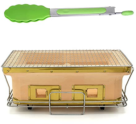 Bärbar keramisk grill – kolgrill för utomhusmatlagning camping bakgårdsfester och hemmabruk – perfekt för trädgårdssammankomster och grillälskare