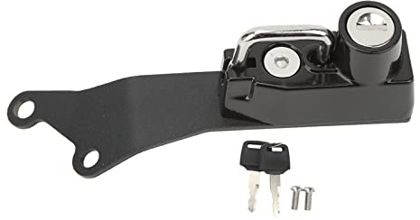 Antivol Noir pour Casque de Moto avec 2 clés, adapté pour Tenere700 2019-2022 – Aluminium CNC Haute résistance, Installation Facile