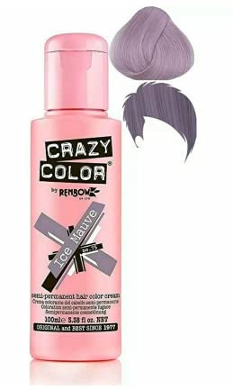 Crazy Color 4 x Crazy Color Renbow Semi-Permanent Hair Colour Cream Dye 100 ml Box of Four-Ice Mauve - 540 g