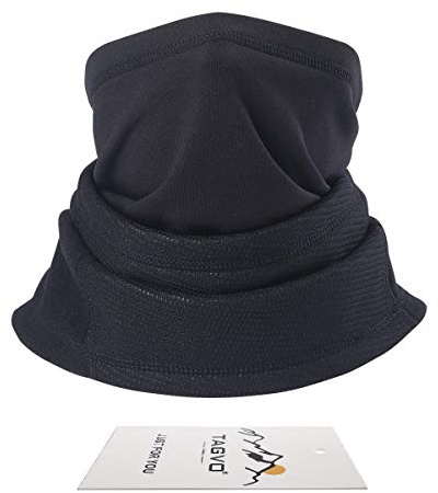 TAGVO Cache-Cou col Nez Hiver, Multifonction 4-en-1 écharpe Polaire Tour de Cou Tube de Longue Cou Chaud épais Protecteur, Sports Unisex Bandeau Coupe-Vent Beanie Taille élastique Universel