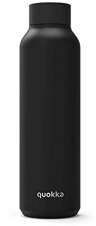 Quokka SOLID JET BLACK | BOUTEILLE THERMOS EN ACIER INOXYDABLE 630 ML